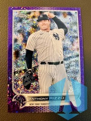 2022 Topps Chrome Purple Speckle 114/299 Anthony Rizzo #73 Yankees SP